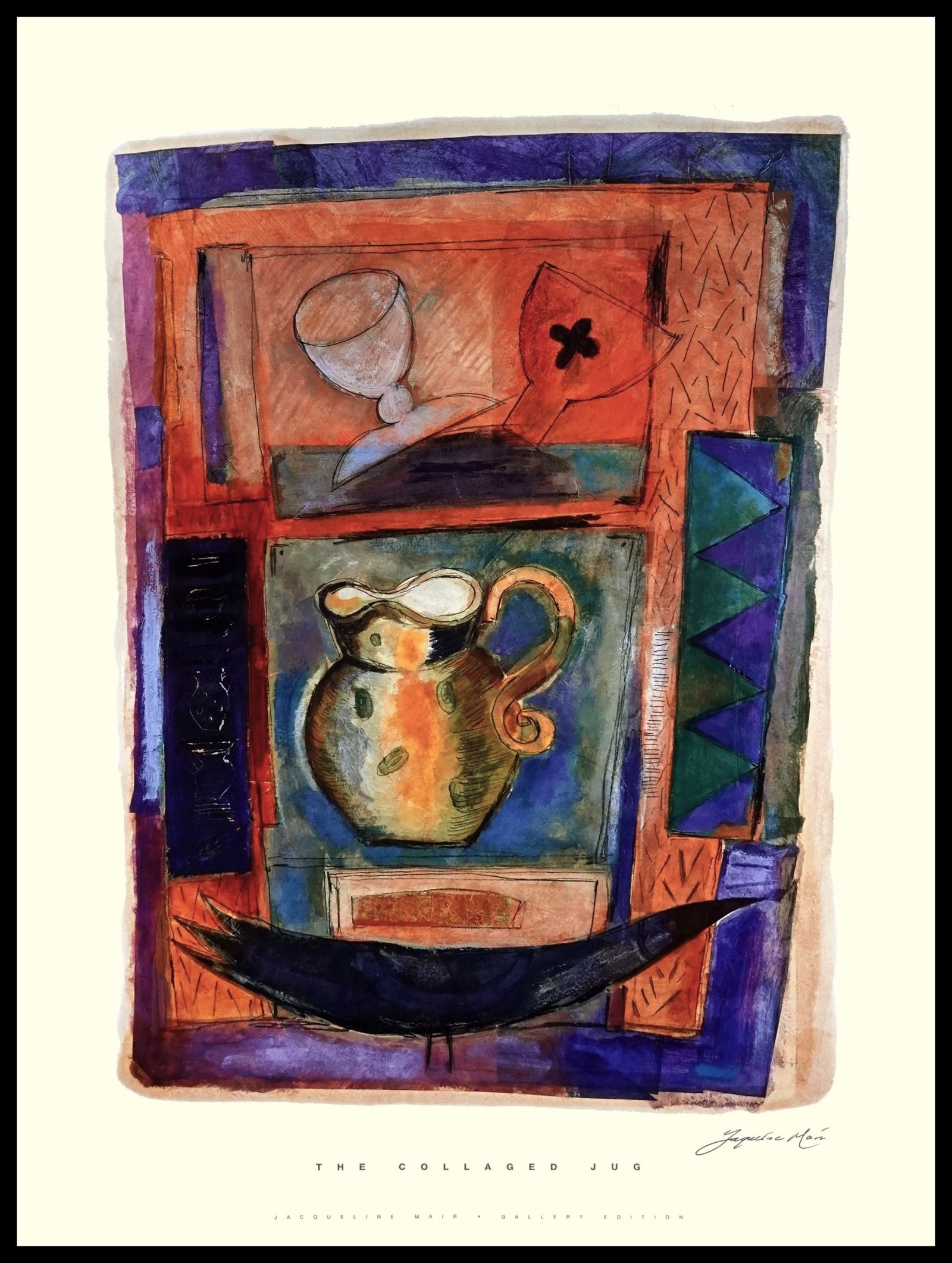 VER 12897 Collaged Jug